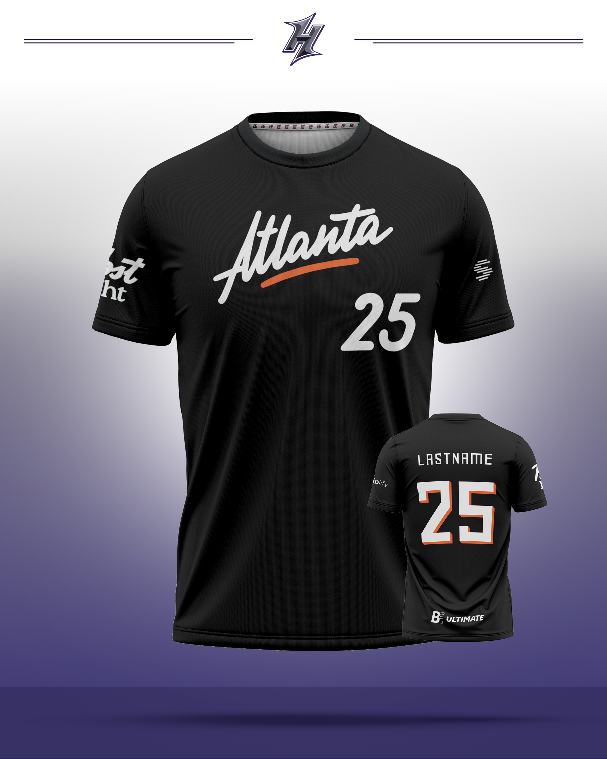 2025 Hustle Replica | Black | Short Sleeve